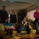 Skeet Ulrich, Mӓdchen Amick, Trinity Likins, Cole Sprouse, and Lili Reinhart in Riverdale